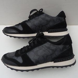 SIZE 6 B. COACH MoonLight ladies leather & suede sneakers shoes.